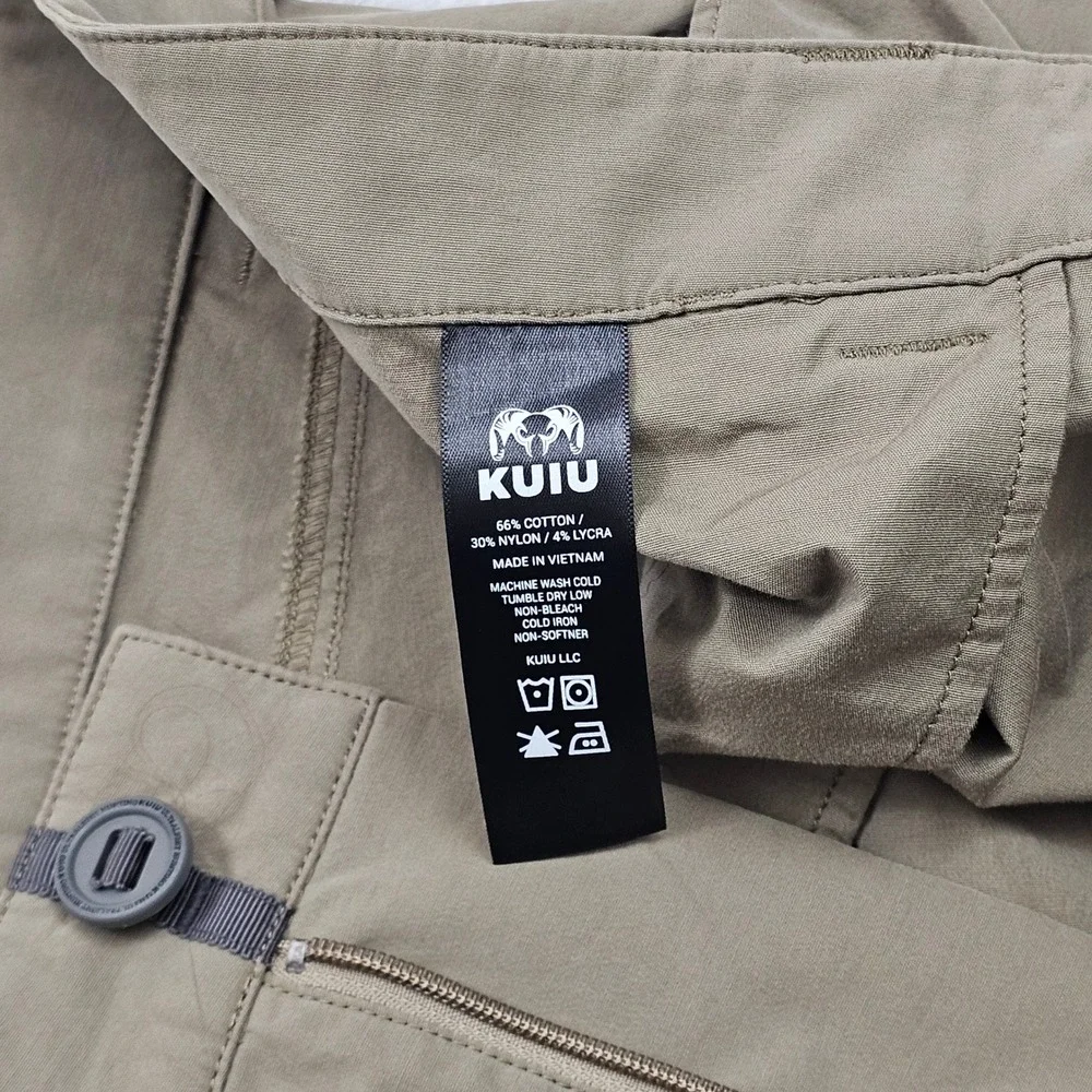 KUIU Bridger Pants Mens 42x32 Khaki Performance Technical Stretch Hiking Hunting